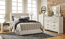 Load image into Gallery viewer, Bellaby  Panel Headboard With Mirrored Dresser, Chest And 2 Nightstands
