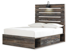 Load image into Gallery viewer, Drystan  Panel Bed With 2 Storage Drawers With Mirrored Dresser, Chest And Nightstand
