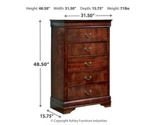 Load image into Gallery viewer, Alisdair  Sleigh Bed With Mirrored Dresser And Chest
