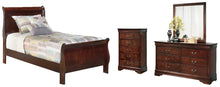 Load image into Gallery viewer, Alisdair  Sleigh Bed With Mirrored Dresser And Chest
