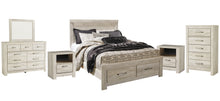 Load image into Gallery viewer, Bellaby  Platform Bed With 2 Storage Drawers With Mirrored Dresser, Chest And 2 Nightstands
