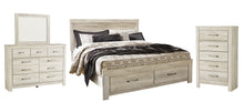 Load image into Gallery viewer, Bellaby  Platform Bed With 2 Storage Drawers With Mirrored Dresser And Chest
