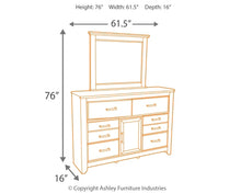 Load image into Gallery viewer, Juararo King Poster Bed with Mirrored Dresser
