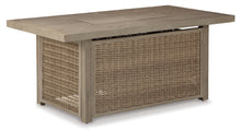 Load image into Gallery viewer, Beachcroft Outdoor Sofa and 2 Lounge Chairs with Fire Pit Table
