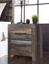 Load image into Gallery viewer, Drystan King Bookcase Bed with 4 Storage Drawers with Mirrored Dresser and 2 Nightstands
