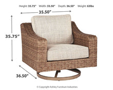 Load image into Gallery viewer, Beachcroft Outdoor Sofa and 2 Lounge Chairs with Fire Pit Table
