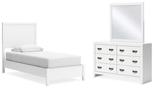 Load image into Gallery viewer, Binterglen Twin Panel Bed with Mirrored Dresser
