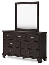 Load image into Gallery viewer, Covetown Twin Panel Bed with Mirrored Dresser, Chest and 2 Nightstands
