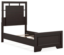 Load image into Gallery viewer, Covetown Twin Panel Bed with Mirrored Dresser, Chest and 2 Nightstands
