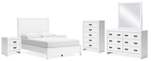 Load image into Gallery viewer, Binterglen Full Panel Bed with Mirrored Dresser, Chest and 2 Nightstands
