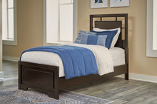 Load image into Gallery viewer, Covetown Twin Panel Bed with Mirrored Dresser
