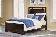 Load image into Gallery viewer, Covetown Full Panel Bed with Mirrored Dresser
