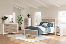 Load image into Gallery viewer, Charbitt Queen Panel Bed with Mirrored Dresser, Chest and 2 Nightstands
