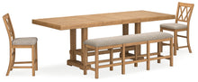 Load image into Gallery viewer, Havonplane Counter Height Dining Table and 2 Barstools and Bench
