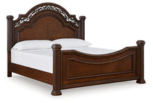 Load image into Gallery viewer, Lavinton Queen Poster Bed with Mirrored Dresser, Chest and 2 Nightstands
