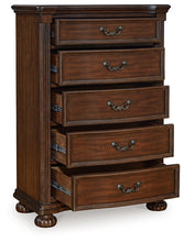 Load image into Gallery viewer, Lavinton Queen Poster Bed with Mirrored Dresser, Chest and 2 Nightstands
