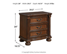 Load image into Gallery viewer, Lavinton Queen Poster Bed with Mirrored Dresser, Chest and 2 Nightstands
