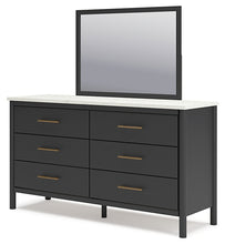 Load image into Gallery viewer, Cadmori Full Upholstered Panel Bed with Mirrored Dresser, Chest and Nightstand
