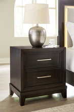 Load image into Gallery viewer, Neymorton California King Upholstered Panel Bed with Mirrored Dresser and 2 Nightstands
