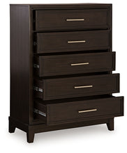 Load image into Gallery viewer, Neymorton King Upholstered Panel Bed with Mirrored Dresser, Chest and Nightstand
