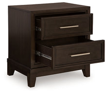 Load image into Gallery viewer, Neymorton King Upholstered Panel Bed with Mirrored Dresser, Chest and Nightstand
