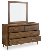 Load image into Gallery viewer, Lyncott Queen Upholstered Bed with Mirrored Dresser, Chest and 2 Nightstands
