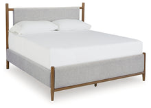Load image into Gallery viewer, Lyncott Queen Upholstered Bed with Mirrored Dresser, Chest and 2 Nightstands
