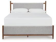 Load image into Gallery viewer, Lyncott Queen Upholstered Bed with Mirrored Dresser, Chest and 2 Nightstands
