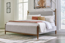 Load image into Gallery viewer, Lyncott Queen Upholstered Bed with Mirrored Dresser, Chest and 2 Nightstands
