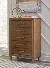 Load image into Gallery viewer, Lyncott Queen Upholstered Bed with Mirrored Dresser, Chest and 2 Nightstands
