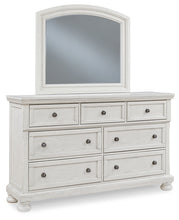 Load image into Gallery viewer, Robbinsdale California King Panel Bed with Mirrored Dresser, Chest and Nightstand
