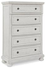 Load image into Gallery viewer, Robbinsdale California King Panel Bed with Mirrored Dresser, Chest and 2 Nightstands
