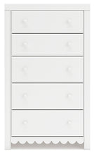 Load image into Gallery viewer, Mollviney Full Panel Headboard with Mirrored Dresser, Chest and 2 Nightstands
