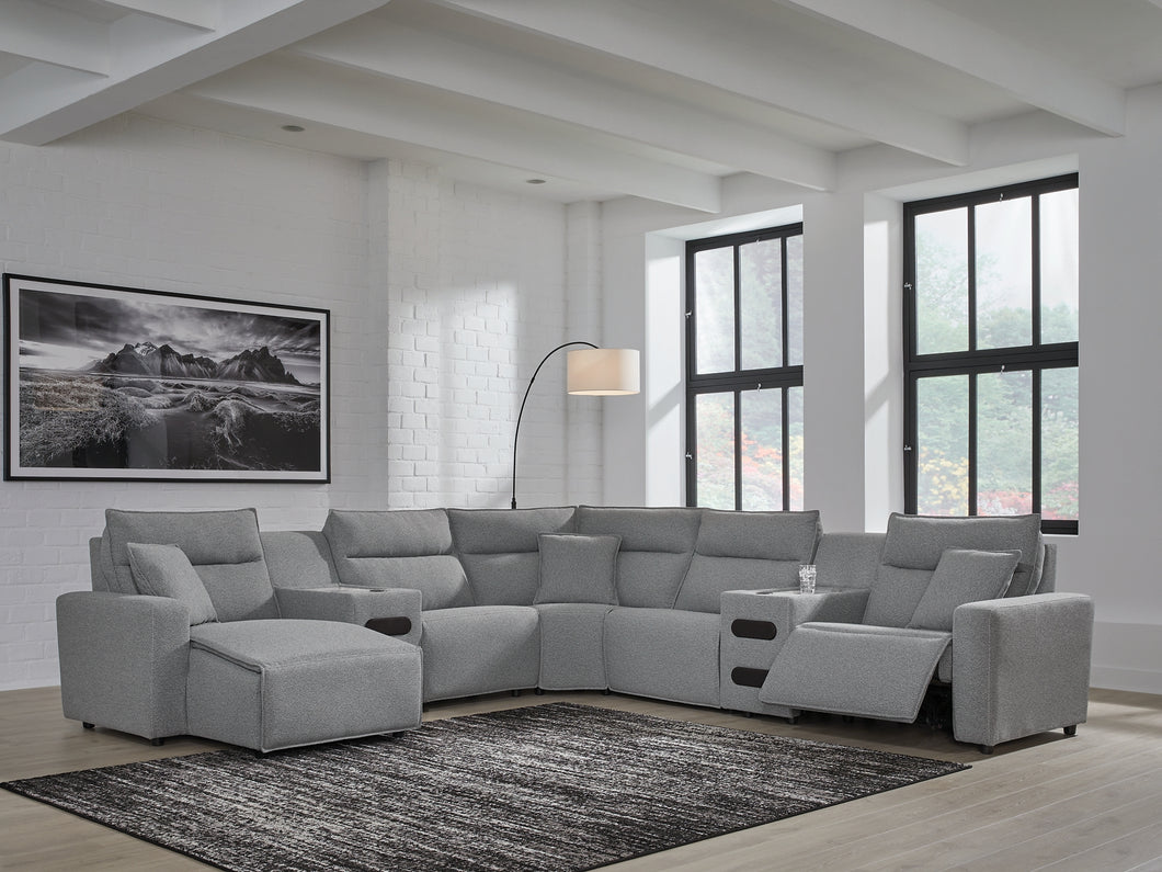 Modmax 7-Piece Power Reclining Sectional with Chaise