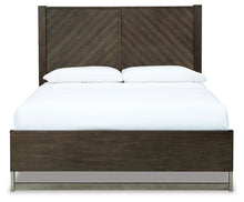 Load image into Gallery viewer, Arkenton Queen Panel Bed with Mirrored Dresser and 2 Nightstands
