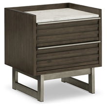 Load image into Gallery viewer, Arkenton Queen Panel Bed with Mirrored Dresser and 2 Nightstands
