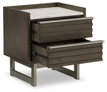 Load image into Gallery viewer, Arkenton Queen Panel Bed with Mirrored Dresser and 2 Nightstands
