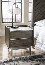 Load image into Gallery viewer, Arkenton Queen Panel Bed with Mirrored Dresser and 2 Nightstands
