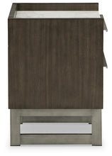 Load image into Gallery viewer, Arkenton Queen Panel Bed with Mirrored Dresser and 2 Nightstands
