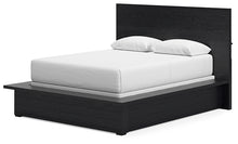 Load image into Gallery viewer, Londer Queen Panel Bed with Mirrored Dresser
