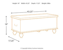 Load image into Gallery viewer, Fossil Ridge Storage Bench
