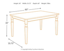 Load image into Gallery viewer, Whitesburg Rectangular Dining Room Table
