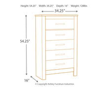 Load image into Gallery viewer, Bellaby Five Drawer Chest
