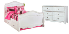 Load image into Gallery viewer, Bostwick Shoals Twin Panel Bed with Mirrored Dresser, Chest and 2 Nightstands
