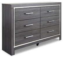 Load image into Gallery viewer, Lodanna Queen Panel Bed with 2 Storage Drawers with Dresser

