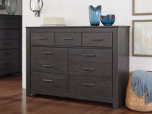 Load image into Gallery viewer, Brinxton Full Panel Headboard with Mirrored Dresser, Chest and Nightstand
