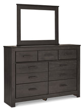 Load image into Gallery viewer, Brinxton Full Panel Headboard with Mirrored Dresser, Chest and Nightstand
