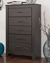 Load image into Gallery viewer, Brinxton Full Panel Headboard with Mirrored Dresser, Chest and Nightstand
