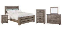 Load image into Gallery viewer, Zelen Queen Panel Bed with Mirrored Dresser, Chest and Nightstand
