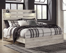 Load image into Gallery viewer, Cambeck King Panel Bed with Mirrored Dresser
